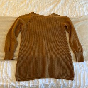 J Crew Italian cashmere sweater. Sz M. Gold /camel